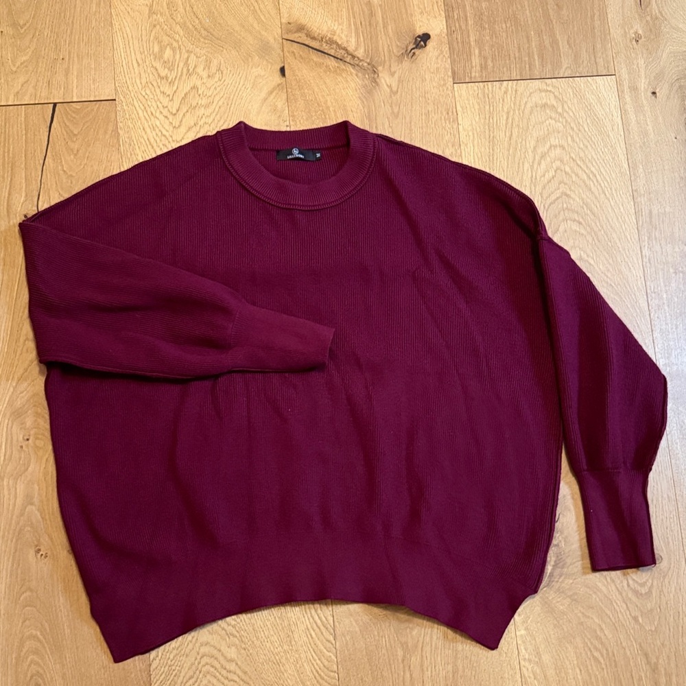 Women’s Lillusory Wine Red sweater- Med.
